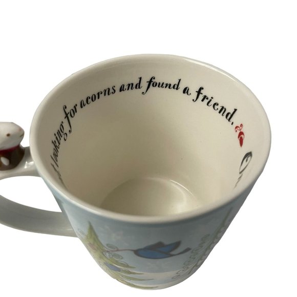 STARBUCKS Christmas Mug Huxley Mouse Squirrel Winter Coffee Tea 2010 Bone China - Picture 4 of 14